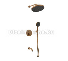 Душевой комплект AltroBagno Bilancia AltroBagnoBilancia040505BC С ВНУТРЕННЕЙ ЧАСТЬЮ, матовая медь
