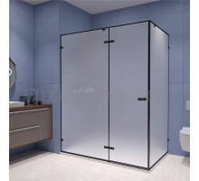 Душевой уголок RGW Stilvoll SV-040 100х90 профиль черный, стекло матовое