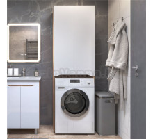 Шкаф над стиральной машиной Vigo Grani 64 дуб золотой, белый