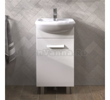 Тумба с раковиной Vigo Hoska 45 1 дверца, белая