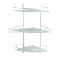 Полка Wasserkraft Kammel 3133W угловая, матовая белая