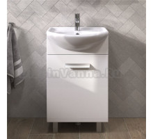 Тумба с раковиной Vigo Hoska 50 1 дверца, белая