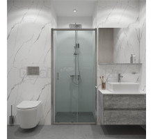 Душевая дверь в нишу Niagara Eco NG-631-9A 90 см профиль хром, стекло прозрачное