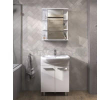 Мебель для ванной комнаты Vigo Hoska 60 2 дверцы, белая, с раковиной Балтика