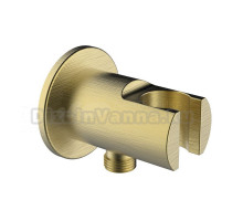 Шланговое подключение Clever Round 61971 брашированное золото