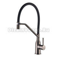 Смеситель для кухни Shevanik S343T-3 оружейная сталь