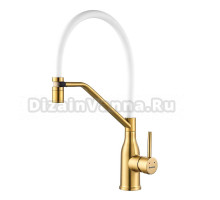 Смеситель для кухни Shevanik S343G-1 золотой сатин