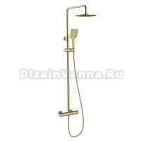 Душевая стойка Clever Up! Urban 61959 с термостатом, брашированное золото