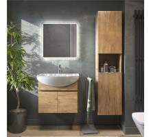 Мебель для ванной комнаты Vigo Wing 60 подвесная, дуб золотой, раковина Балтика 60