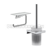 Набор Держатель Hansgrohe AddStoris 41772000 хром + Ершик 41752000 хром