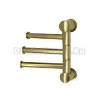 Держатель для полотенец Wasserkraft Aisch 1053BG золото, на шурупах, поворотный