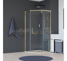 Душевой уголок RGW Hotel HO-084-Gb 90x90 профиль золото брашированное, стекло прозрачное