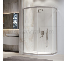 Душевой уголок RGW Passage PA-86-S 100х120 см, профиль хром-сатин, стекло прозрачное