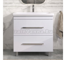 Тумба с раковиной Vigo Land 80 напольная, белая, раковина Como 80