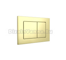 Кнопка смыва для унитаза Tokito Tatsumaki Square нержавеющая сталь, цвет брашированное золото