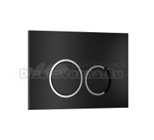 Кнопка смыва для унитаза WAVE W2 552523 АБС-пластик, цвет матовый черный