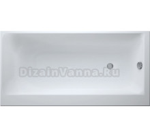 Акриловая ванна Cersanit Smart L 170x80 см, левая, пристенная, белая