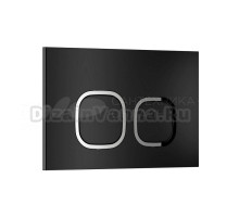 Кнопка смыва для унитаза WAVE А2 552526 АБС-пластик, цвет матовый черный