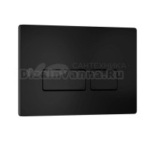 Кнопка смыва для унитаза WAVE V2 552529 АБС-пластик, цвет матовый черный