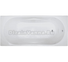 Акриловая ванна Royal Bath Tudor RB 407700 150x70 см, пристенная, белая, с каркасом