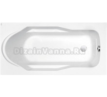 Акриловая ванна Cersanit Santana 150x70 см, встраиваемая, ультрабелая, с каркасом