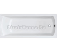 Акриловая ванна Marka One Modern 170x75 см, пристенная, белая, с каркасом