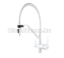 Смеситель для кухни Shevanik S278C белый