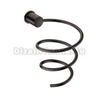 Держатель для фена Wasserkraft Wiese 1080GM вороненая сталь