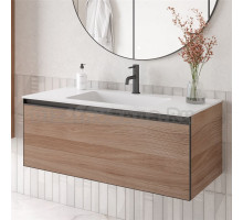 Тумба под раковину без столешницы Armadi Art Quatro 1 100 willow, профиль anthracite
