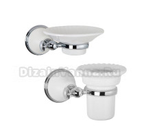 Набор Стакан Tiffany World Harmony TWHA109bi/cr + Мыльница TWHA106bi/cr