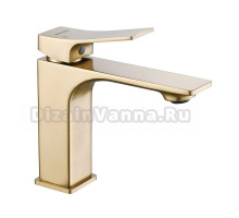 Смеситель для раковины Shevanik S6101G золотой сатин