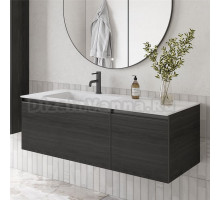 Тумба под раковину без столешницы Armadi Art Quatro 2 120 oak anthracite, профиль anthracite