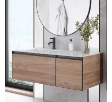 Тумба под раковину без столешницы Armadi Art Quatro 2 120 willow, профиль anthracite