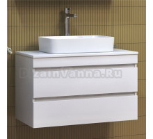 Тумба с раковиной Vigo Urban 80 подвесная, белая, раковина Urban 50