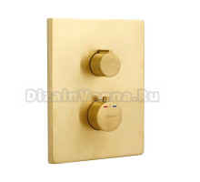 Встраиваемый смеситель для душа и ванны Clever Up! Urban 61961 брашированное золото