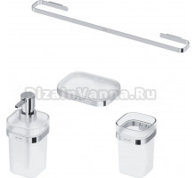 Стакан AM.PM Func A8F34300 хром + Мыльница AM.PM Func A8F34200 хром + Дозатор AM.PM Func A8F36900 хром + Полотенцедержатель AM.PM Func A8F346400 хром
