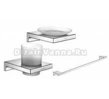 Набор Стакан Rose RG1812 хром + Мыльница RG1803 хром + Полотенцедержатель RG1817 хром