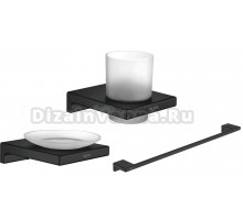 Набор Стакан Rose RG1812H черный + Мыльница RG1803H черный + Полотенцедержатель RG1817H черный