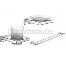 Набор Стакан Rose RG1812 хром + Мыльница RG1803 хром + Полотенцедержатель RG1827 хром