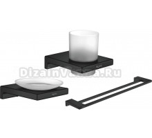 Набор Стакан Rose RG1812H черный + Мыльница RG1803H черный + Полотенцедержатель RG1827H черный