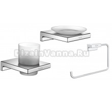 Набор Стакан Rose RG1812 хром + Мыльница RG1803 хром + Полотенцедержатель RG1806 хром