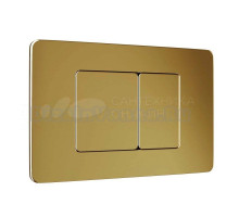 Кнопка смыва для унитаза WAVE SS05 554040 нержавеющая сталь, цвет золото глянец