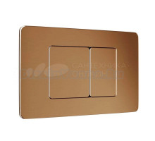 Кнопка смыва для унитаза WAVE SS06 554041 нержавеющая сталь, цвет бронза