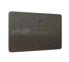 Кнопка смыва для унитаза WAVE SS08 554043 нержавеющая сталь, цвет черный графит