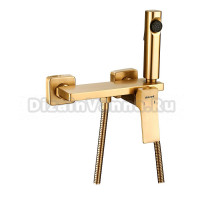 Гигиенический душ Shevanik S6105G-1 со смесителем, золотой сатин