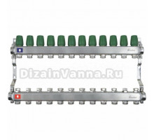 Коллекторная группа Arrowhead CS-300 1" ВР-3/4" НР, 12 выходов, без расходомеров