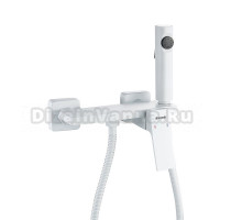 Гигиенический душ Shevanik S6105C-1 со смесителем, белый