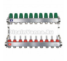 Коллекторная группа Arrowhead CS-500 1" ВР-3/4" НР, 10 выходов, с расходомерами