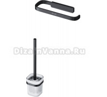 Ершик AM.PM Func A8F33322 черный + Держатель туалетной бумаги AM.PM Func A8F34122 черный