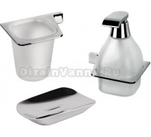 Набор Стакан Colombo Design Alize B2502 SX + Мыльница B2540 + Дозатор B9330 DX